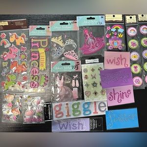 Girly/Princess sticker bundle